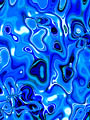 Reflexions : Liquid : Blue